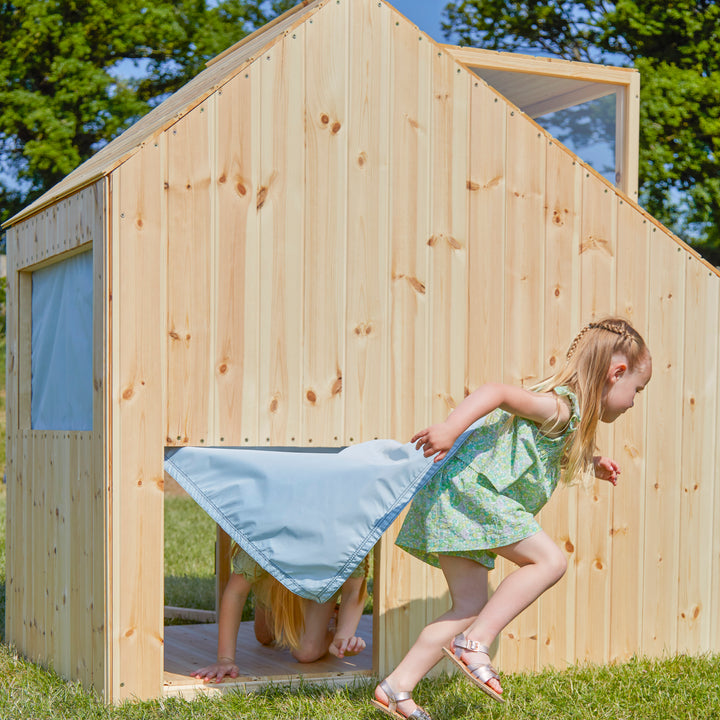 PolarPlay Kids Scandinavian Style Wooden Playhouse Asta