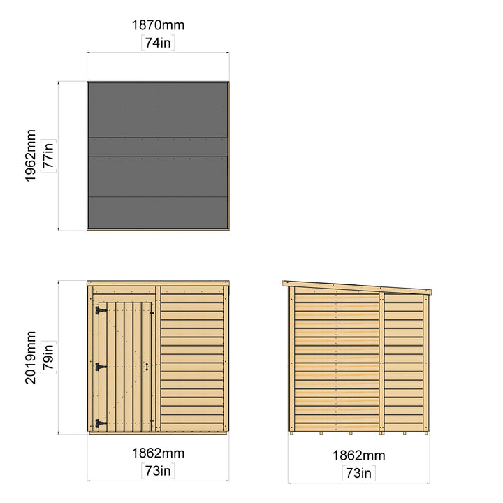 Storehaus Garden Shed With No Windows