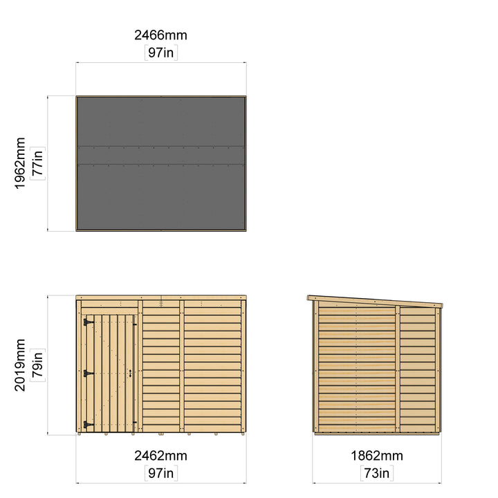 Storehaus Garden Shed With No Windows