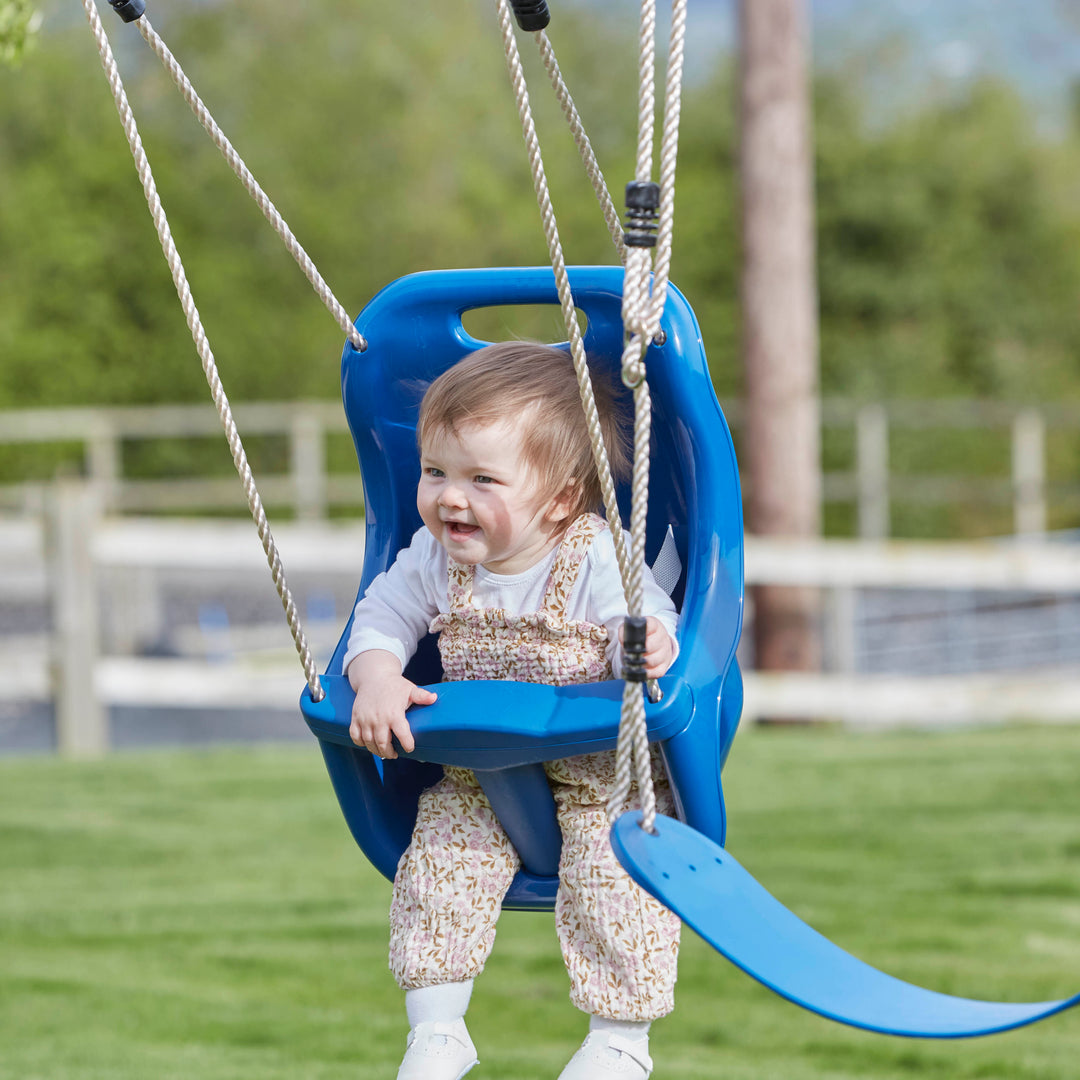 Rebo Glide Wooden Single Swing Sets with Swing Seat – Dandelion