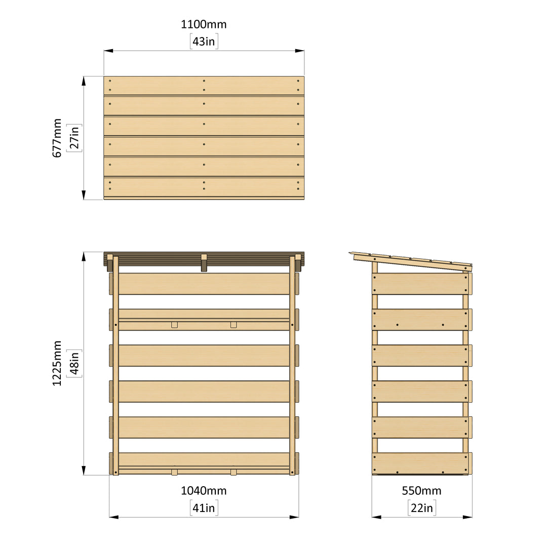 Storehaus Wooden Log Stores