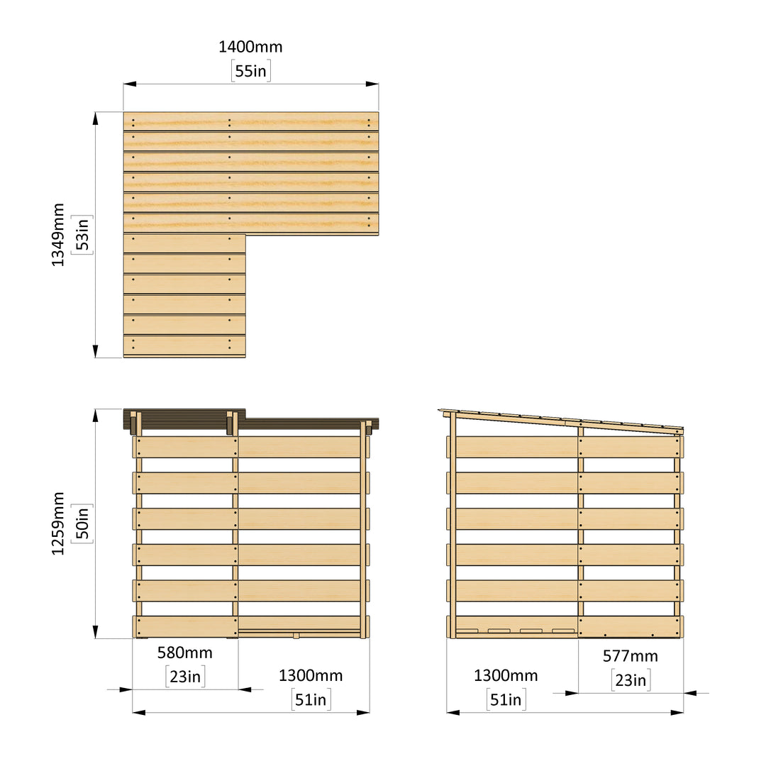 Storehaus Wooden Log Stores