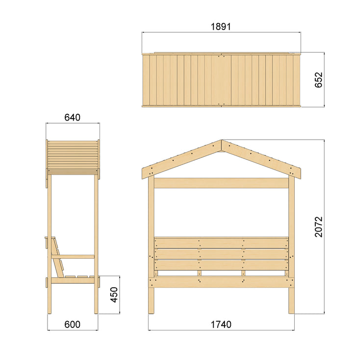 OG Garden Arbour Seat