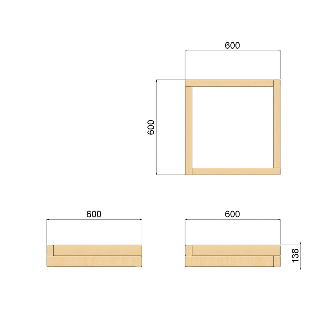 OG Square Garden Planters