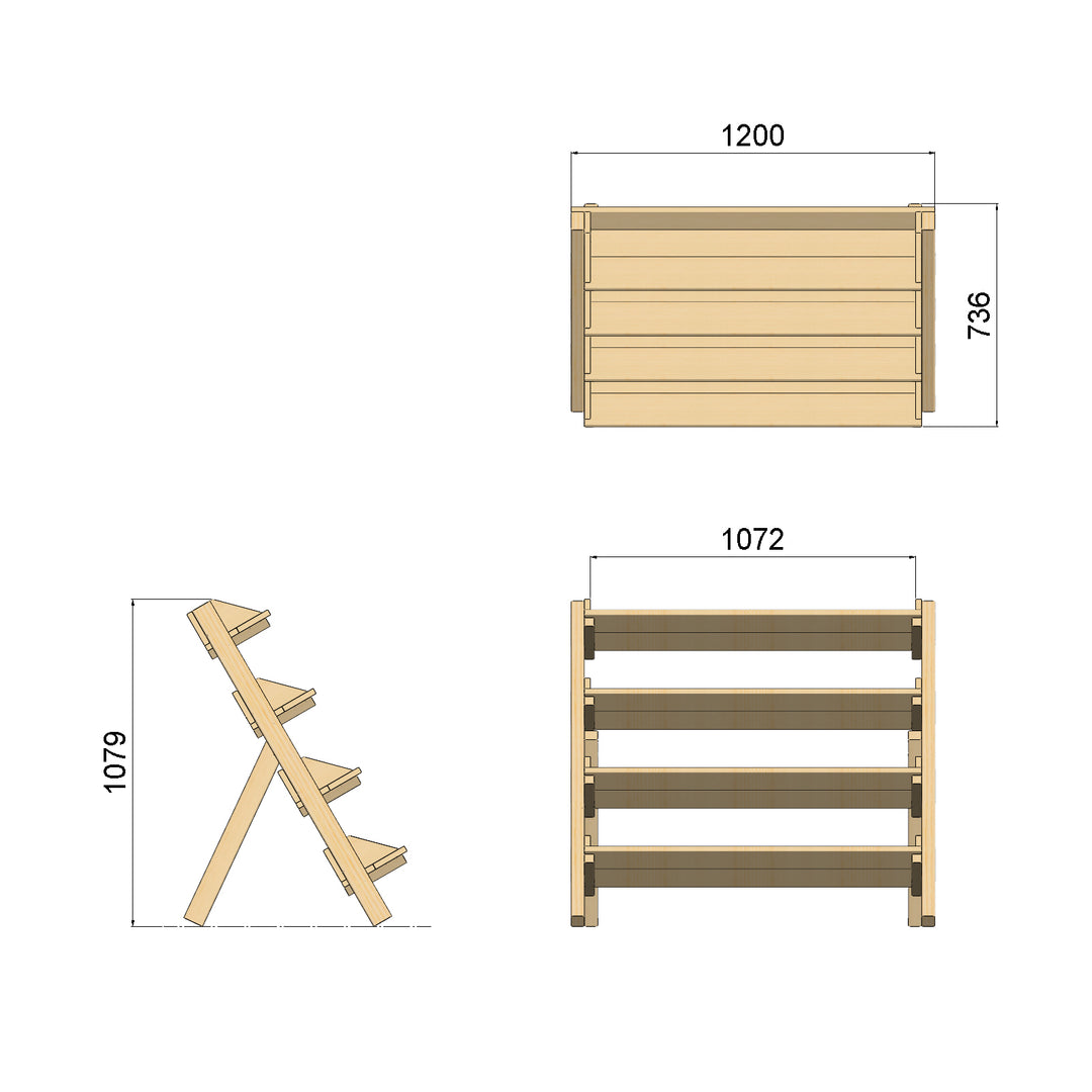 OG 4 Tiered Herb Planter