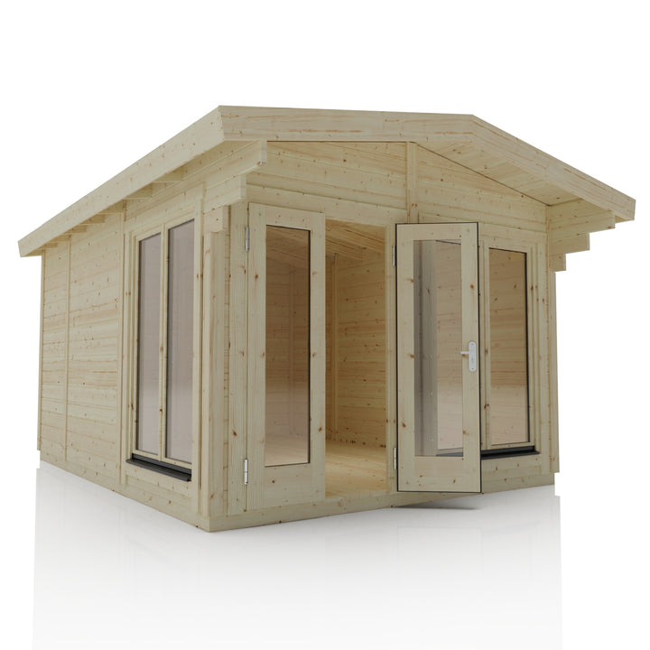 Alpholz Cabin with Full glass double door 2x double windows