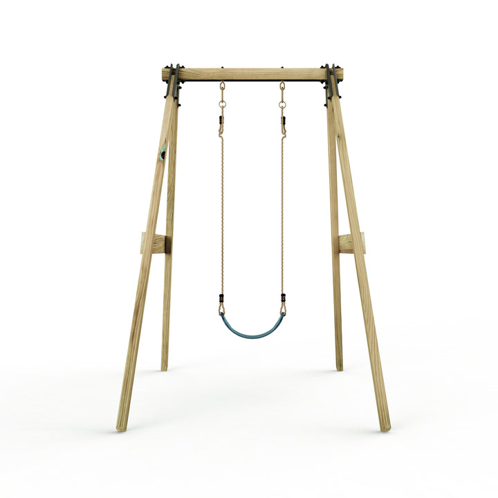 Rebo Glide Wooden Single Swing Sets with Swing Seat – Dandelion