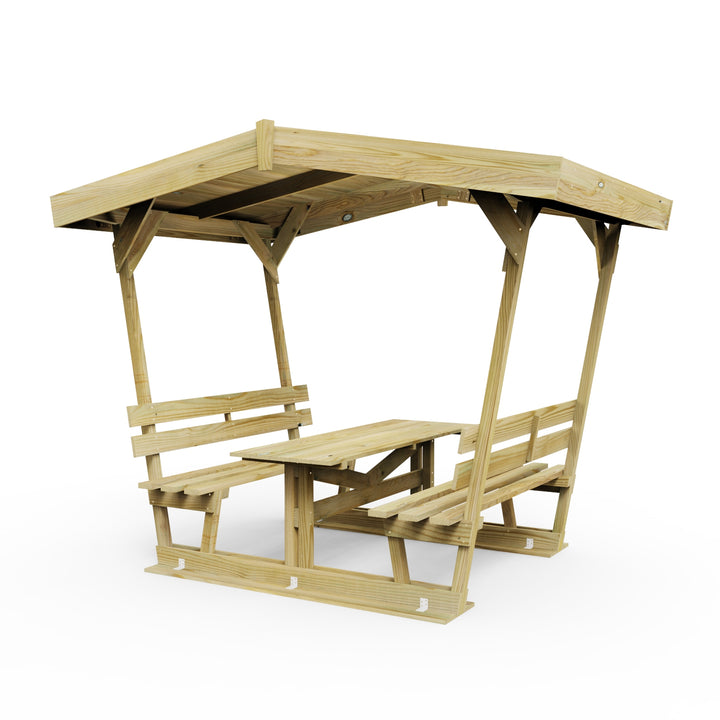 Weka Wooden Seating Gazebo with Table