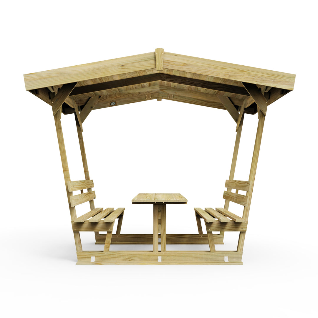 Weka Wooden Seating Gazebo with Table