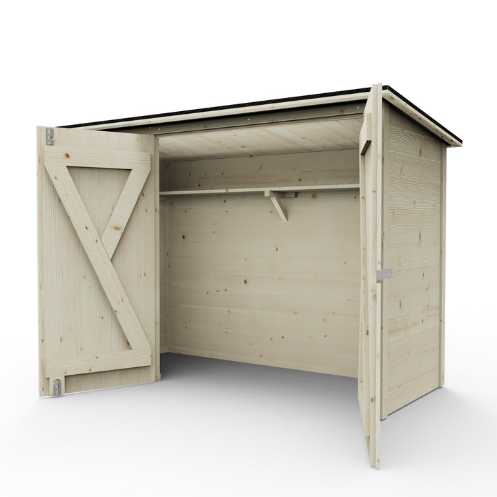 Weka Bicycle and Wheelie Bin Storage Shed