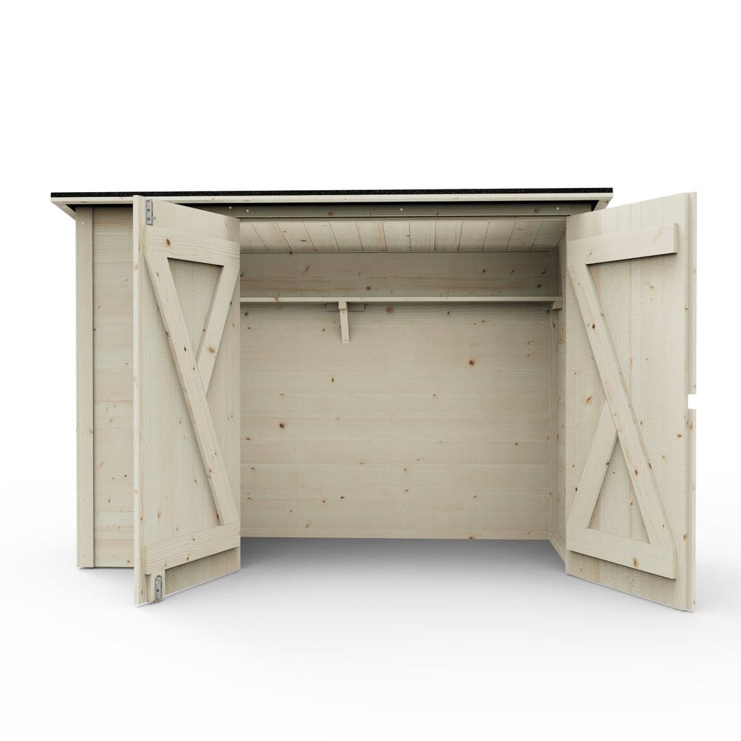 Weka Bicycle and Wheelie Bin Storage Shed