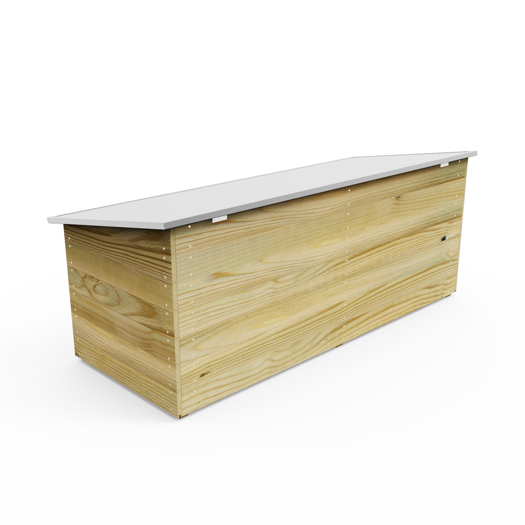 Weka Lockable Wooden Garden Patio Storage Chest