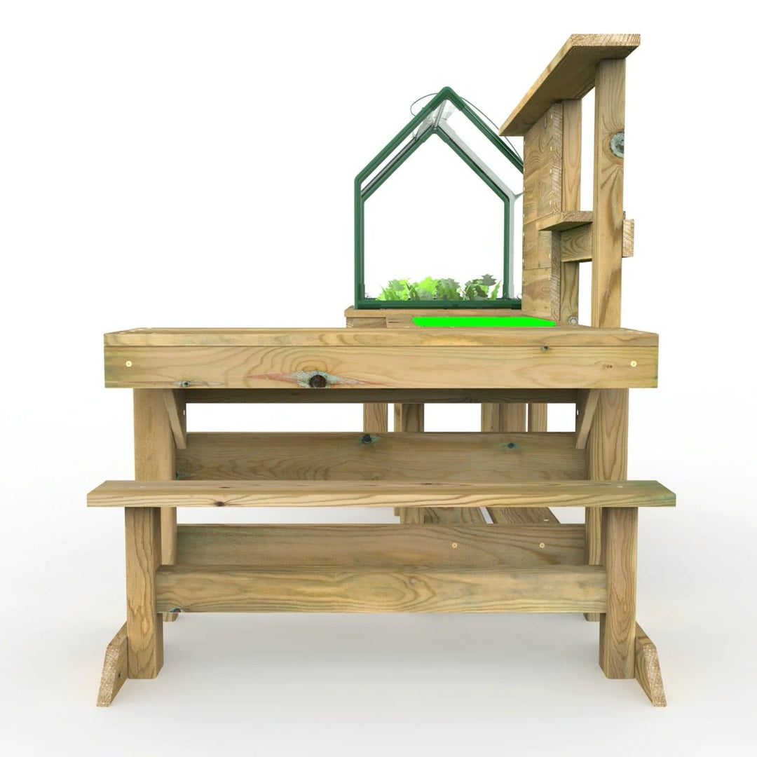 Rebo Mud Kitchen with Mini Greenhouse Planter