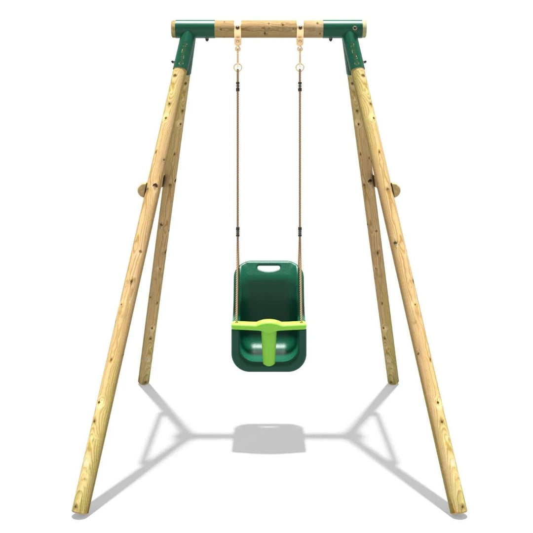 Rebo Wooden Single Garden Swing Set