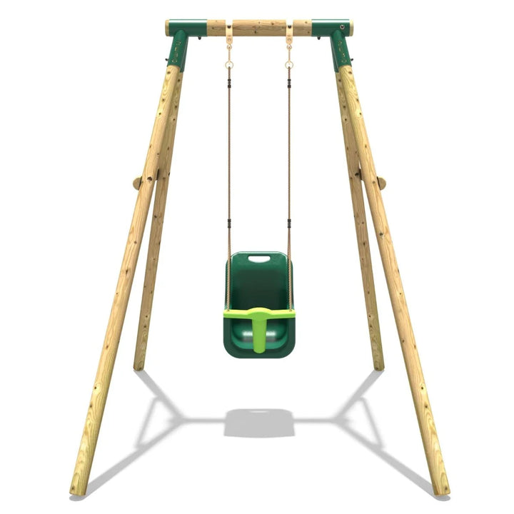 Rebo Wooden Single Garden Swing Set