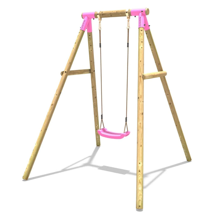 Rebo Wooden Single Garden Swing Set