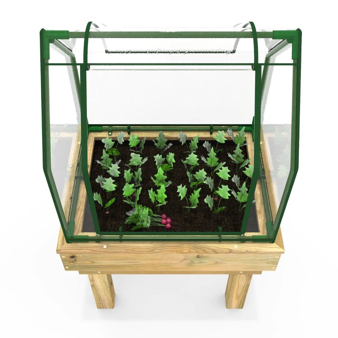 Rebo Kids Garden Planter with Single Greenhouse