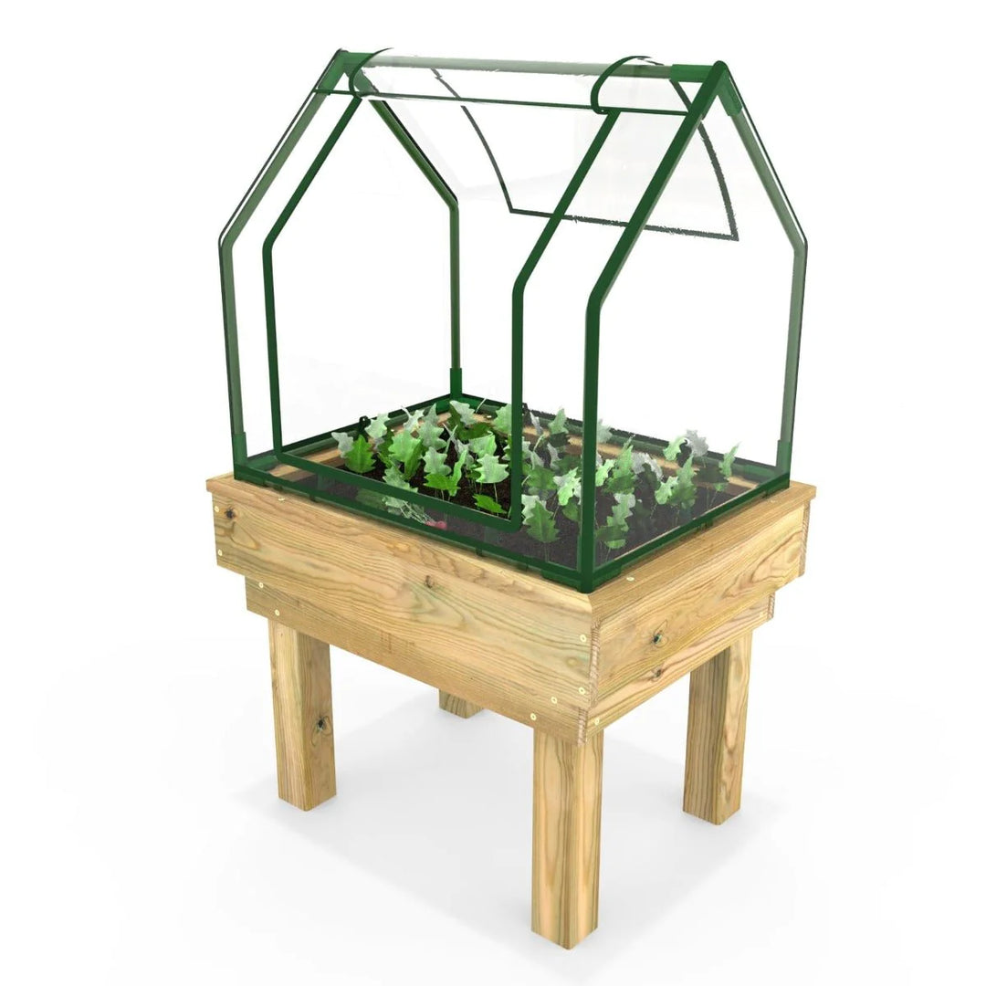 Rebo Kids Garden Planter with Single Greenhouse