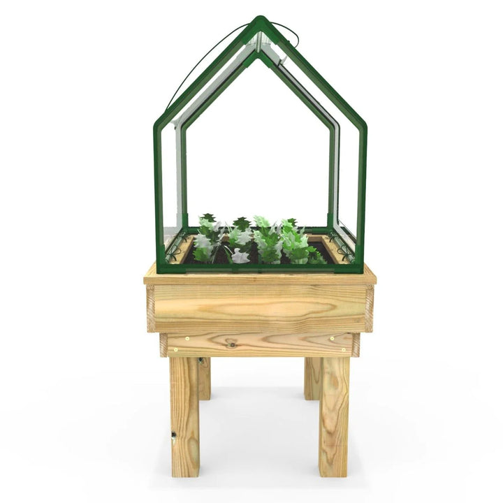 Rebo Kids Garden Planter with Single Greenhouse